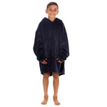 Boys Grey Shimmering Oversized Blanket Hoodie