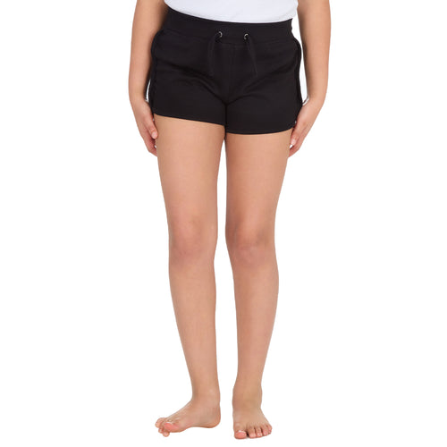 Girls 100% Cotton Jersey Summer Shorts Black