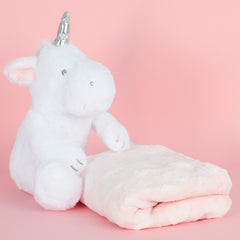 Baby Girls Unicorn Toy and Blanket