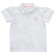Baby Girls Polo Shirt Cream