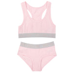 Girls Cotton Pink Underwear Set