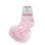 Baby Girls Tutu Frill Pink Socks 1 Pair