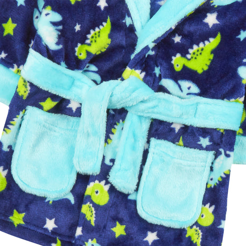 Baby Dinosaur Print Robe