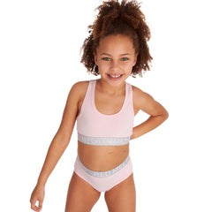 Girls Cotton Pink Underwear Set