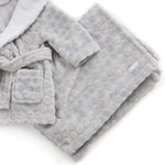 Baby Circles Embossed Grey Blanket