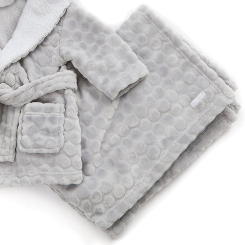 Baby Circles Embossed Grey Blanket