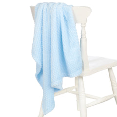 Baby Waffle Blue Blanket