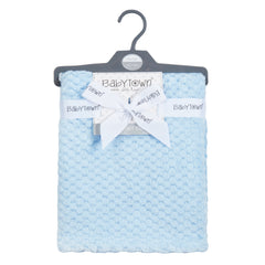 Baby Waffle Blue Blanket