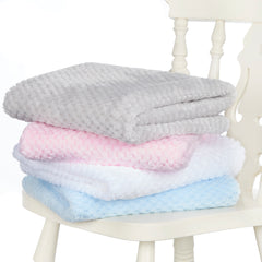 Baby Waffle White Blanket