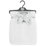 Baby Waffle White Blanket