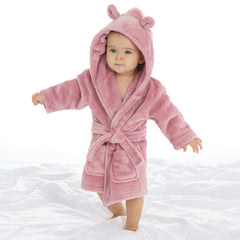 Baby Bear Ears Dusky Pink Robe