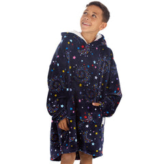 Boys Celestial Print Oversized Blanket Hoodie