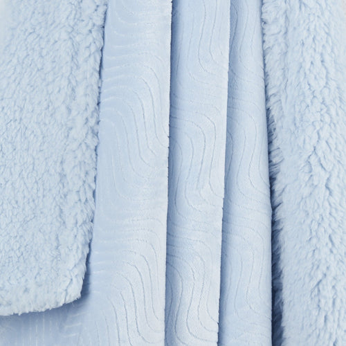 Baby Wavy Sherpa Blue Blanket