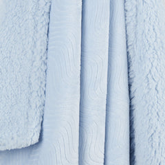 Baby Wavy Sherpa Blue Blanket