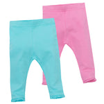 Baby Girls Aqua Leggings 2 Pack