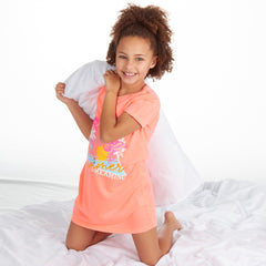 Girls Tropical Coral Nightie