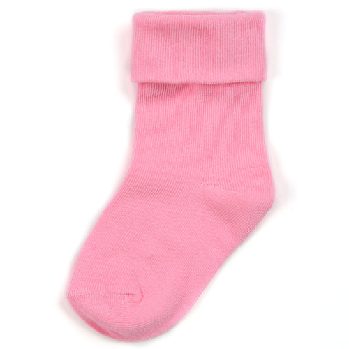 Baby Roll Top Pink Socks 3 Pairs