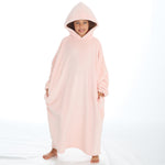 Girls Pastel Pink Oversized Hooded Blanket