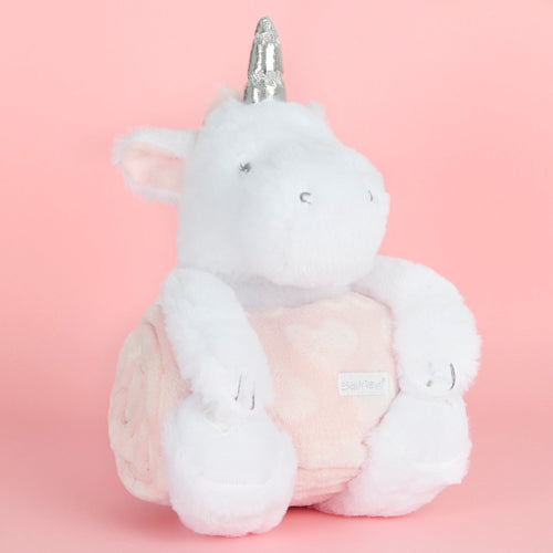 Baby Girls Unicorn Toy and Blanket