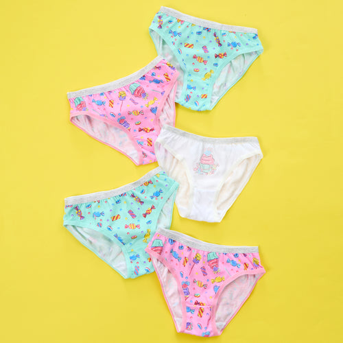 3pcs Toddlers Girls Full Floral Print Cute Bottoming Underwear 95% Cotton  Soft Comfy Kids Panties For All Seasons Top New Year Gift
