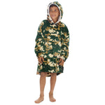 Boys Camo Print Oversized Blanket Hoodie