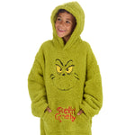 Boys Grinch Sherpa Blanket Hoodie