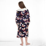 Girls Rainbow Navy Robe