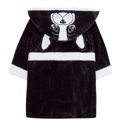 Girls French Bulldog Black Robe