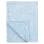 Baby Wavy Sherpa Blue Blanket