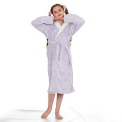 Girls Glow In the Dark Unicorn Purple Robe