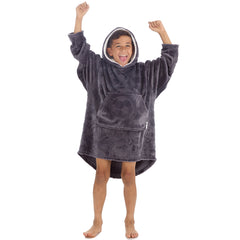 Boys Football Embossed Oversized Blanket Hoodie