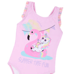 Girls Unicorn One Piece Swimsuit