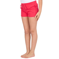 Girls 100% Cotton Jersey Summer Shorts Pink