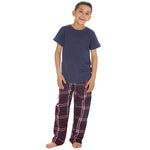 Boys Navy Short Sleeved Pyjama Set