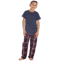 Boys Navy Short Sleeved Pyjama Set