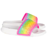 Girls Sparkly Rainbow Sliders