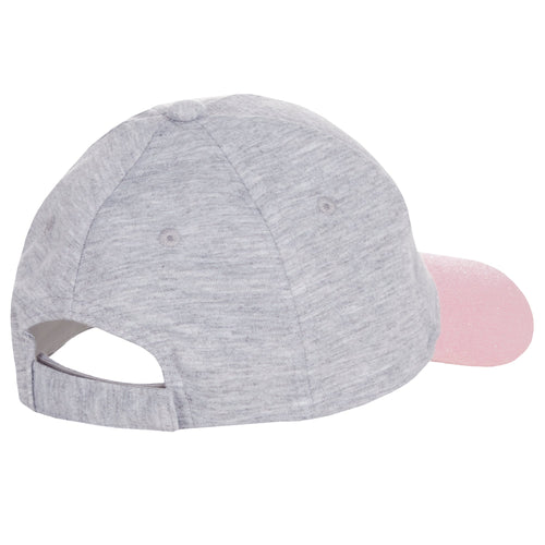 Girls Glitter Heart Baseball Cap