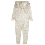 Girls Crushed Velvet Gold Onesie