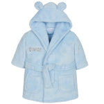  Personalised Baby Bear Ears Blue Robe 