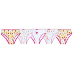 Girls Cotton Fruit Briefs 5 Pack