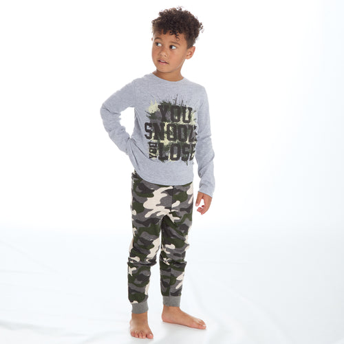 Boys Camouflage Printed Pyjama Set