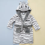 Personalised Baby Zebra Robe