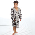 Boys Hooded Camo Dressing Gown