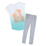 Kids Girls Outfit T-shirt and Leggings Set 