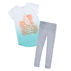 Kids Girls Outfit T-shirt and Leggings Set 