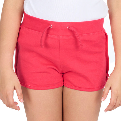 Girls 100% Cotton Jersey Summer Shorts Pink