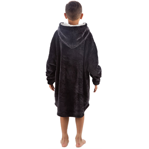 Boys Gamer Embossed Oversized Blanket Hoodie