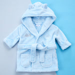  Personalised Baby Bear Ears Blue Robe 