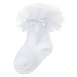 Baby Girls Tutu Frill White Socks 1 Pair