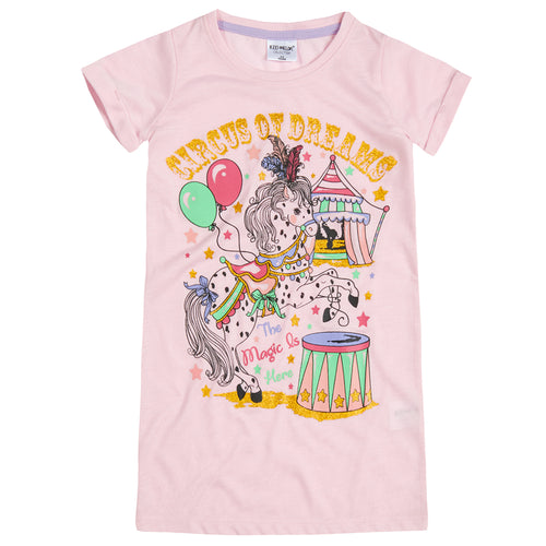 Girls Circus Dreams Pink Nightie